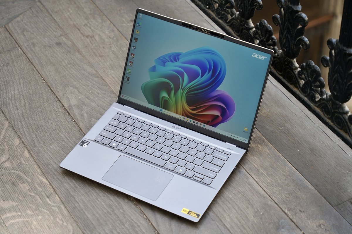 L'Acer Swift 14 AI, l'un des nombreux PC portables Copilot+ lancés en 2024, pour illustration // © Nathan Le Gohlisse pour Clubic