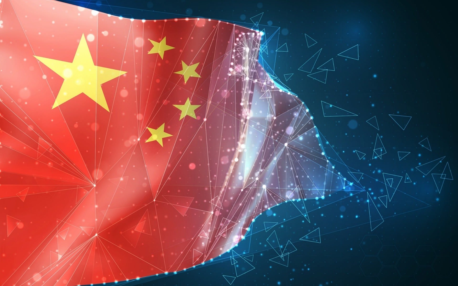 Chine drapeau numérique