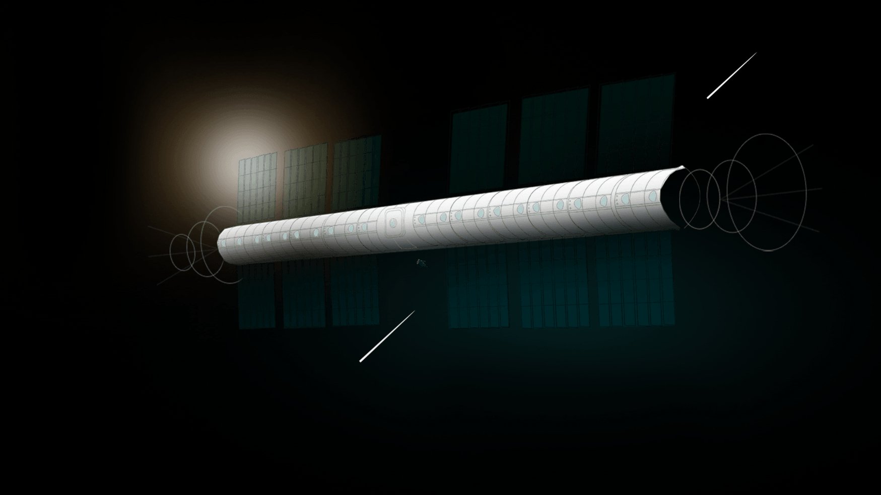 Le concept (très "planche à dessin") de station spatiale de VAST © VAST