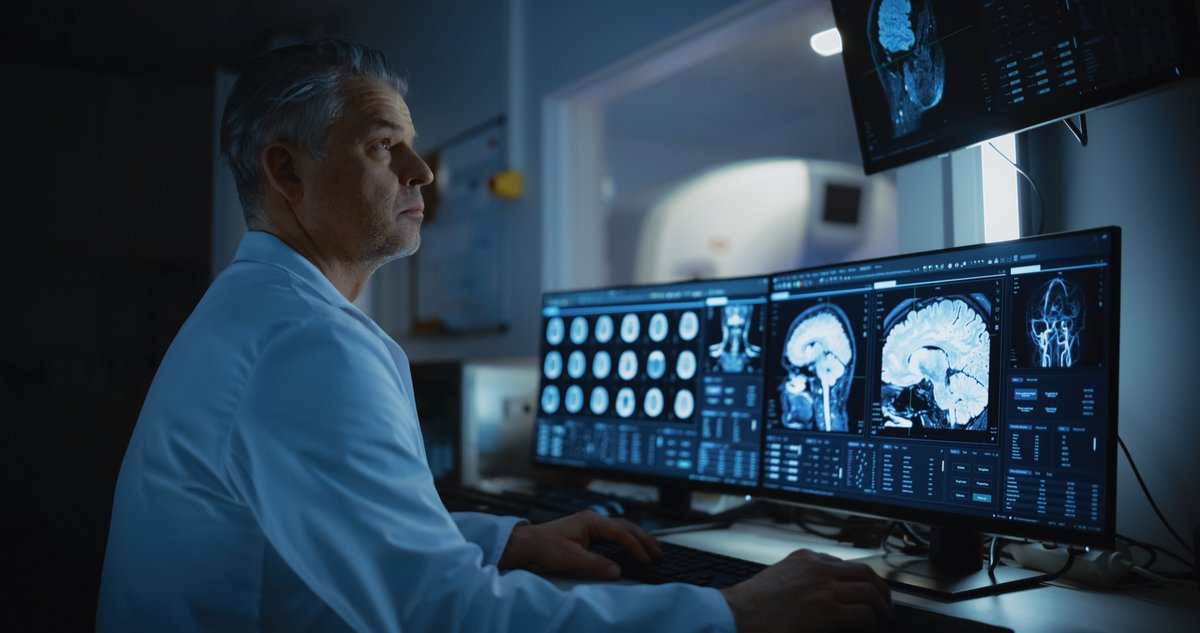 En 2017, de nombreuses consoles de contrôle IRM tournent toujours sur une version embarquées de Windows XP, déprécié en 2014, et se prennent la vague WannaCry de plein fouet. © Gorodenkoff / Shutterstock