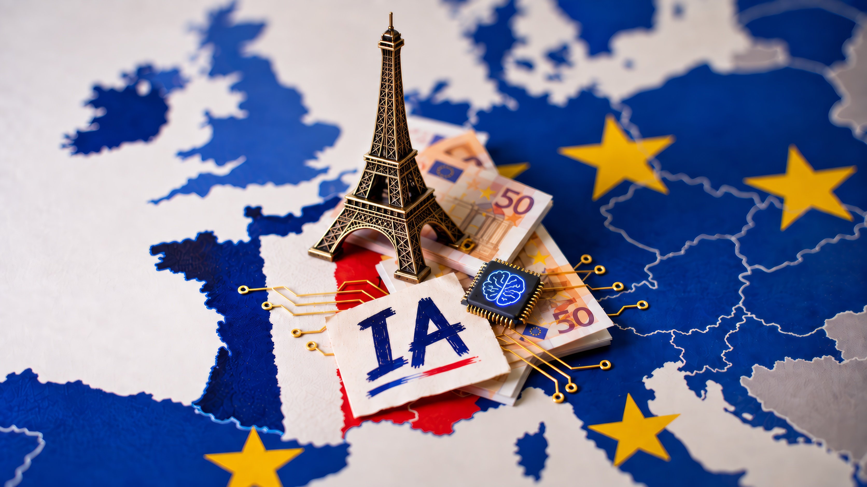 Qui financera l’IA française, qui en récoltera les gains et sous quelles conditions ? Derrière la technologie, les choix sont déjà très politiques. © Clubic