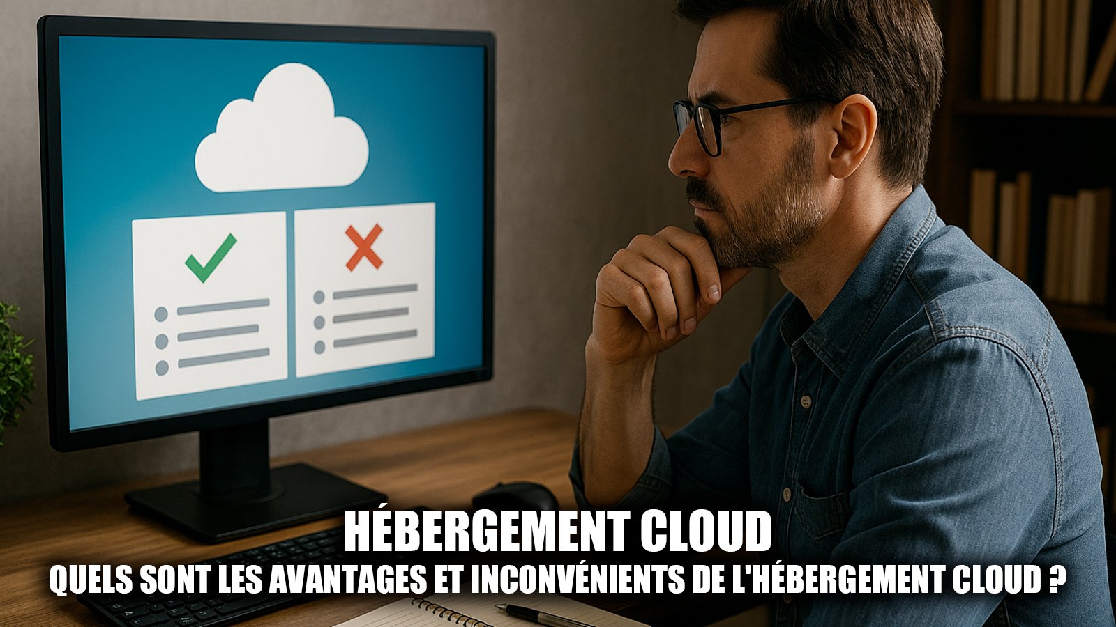 L’hébergement cloud permet de stocker et gérer ses données en ligne avec flexibilité et évolutivité, tout en exigeant une attention particulière à la sécurité et à la connexion Internet - © Axel Reghis | OpenAI