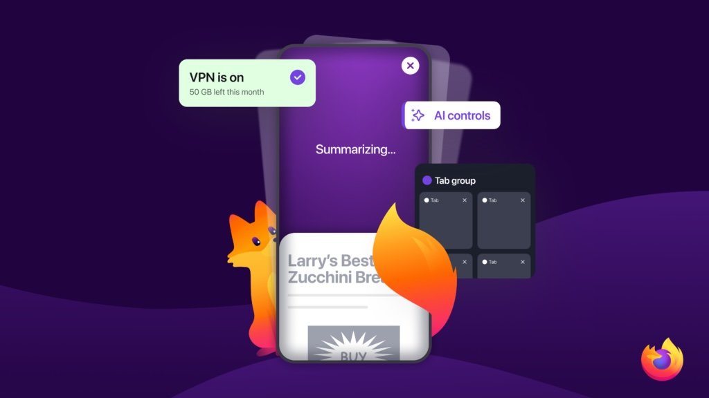 VPN, IA, onglets...Firefox déploie toutes ses nouveautés sur mobile
