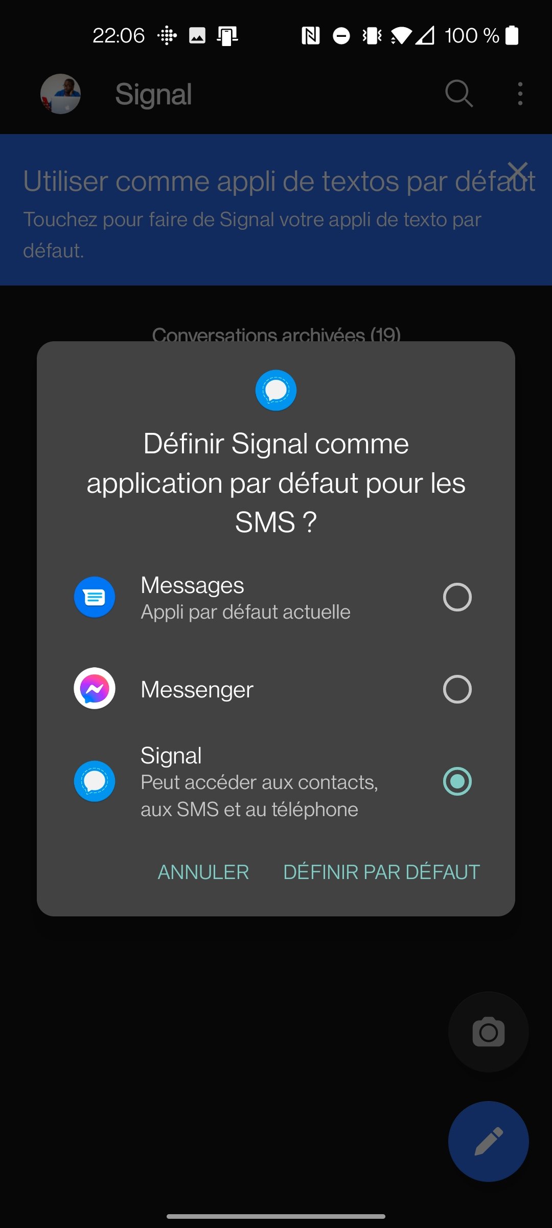 Signal Defaut SMS 2