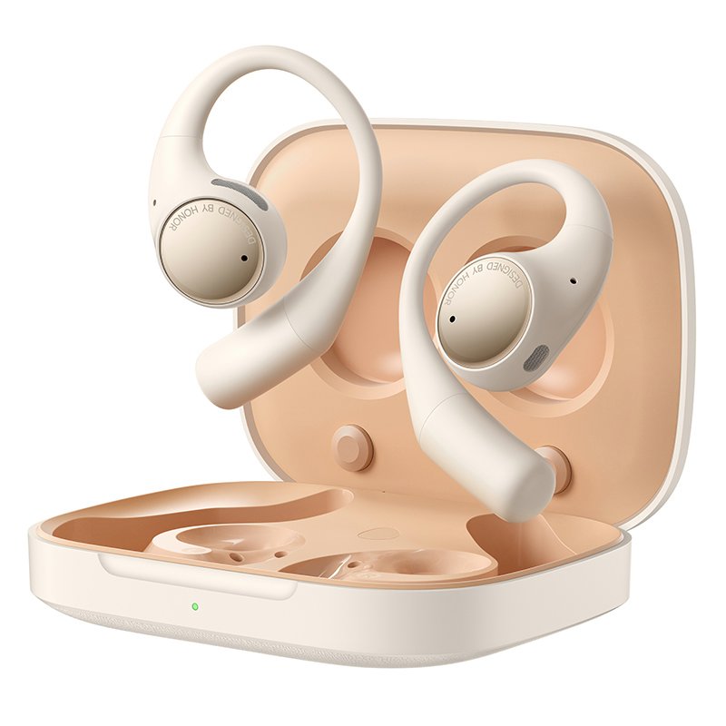 Les Earbuds Open en couleur Polar Gold. ©Honor