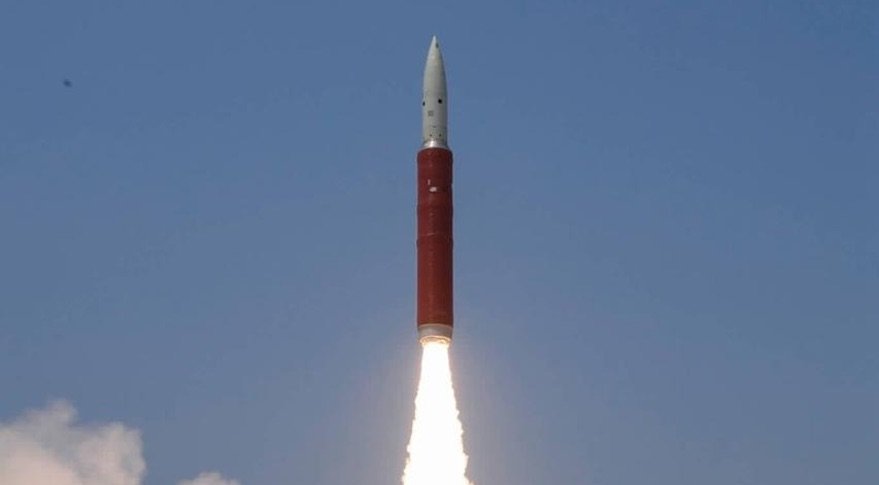 Un missile anti-satellite ressemble avant tout à un missile tout court... Crédits Ministère de la défense de l'Inde.