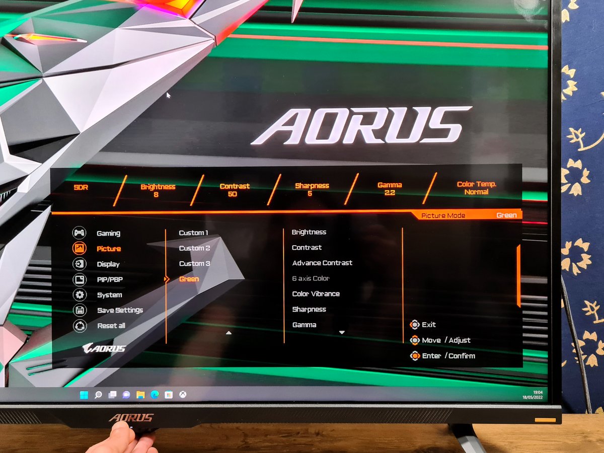 Test AORUS FV43U