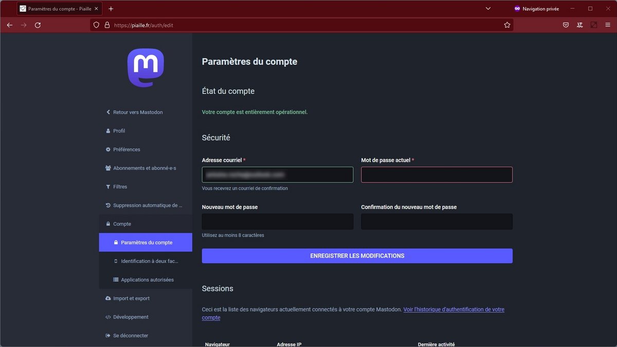 Compte Mastodon 2