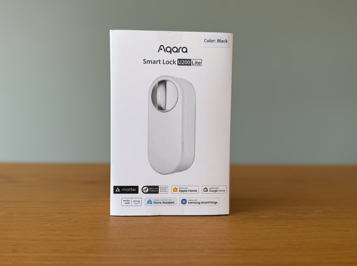 La boîte de la serrure Aqara Smart Lock u200 Lite. ©Philippe Du Noyer pour Clubic