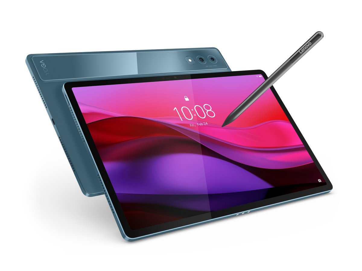 La tablette 12,7 pouces Yoga Tab Plus et son stylet numérique Tab Pen Pro. ©Lenovo 