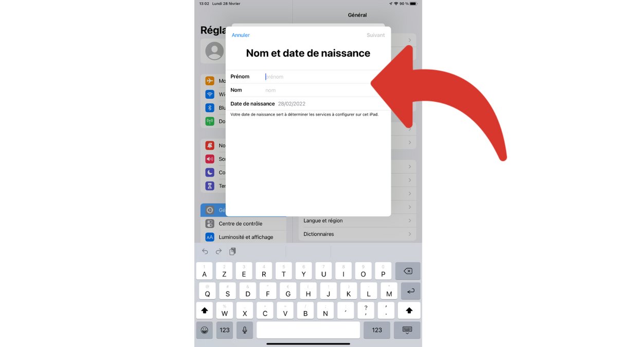 iCloud - Création de compte état civil utilisateur iPad © Clubic.com