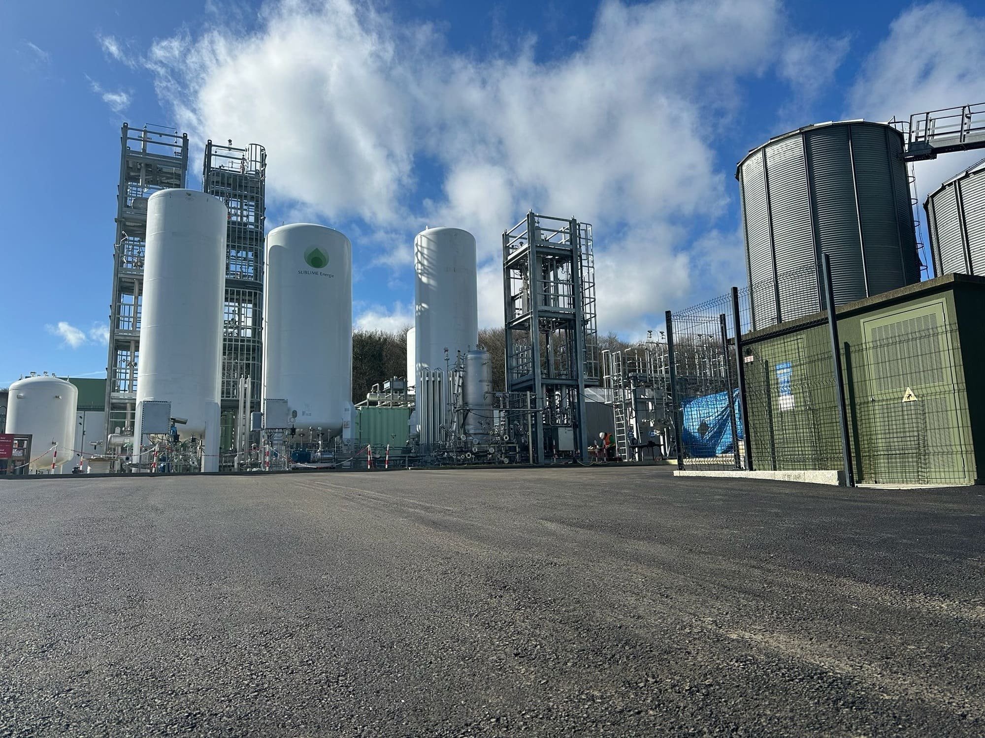 Voici le démonstrateur Charlie, premier système au monde de liquéfaction du biogaz. © SUBLIME Energie
