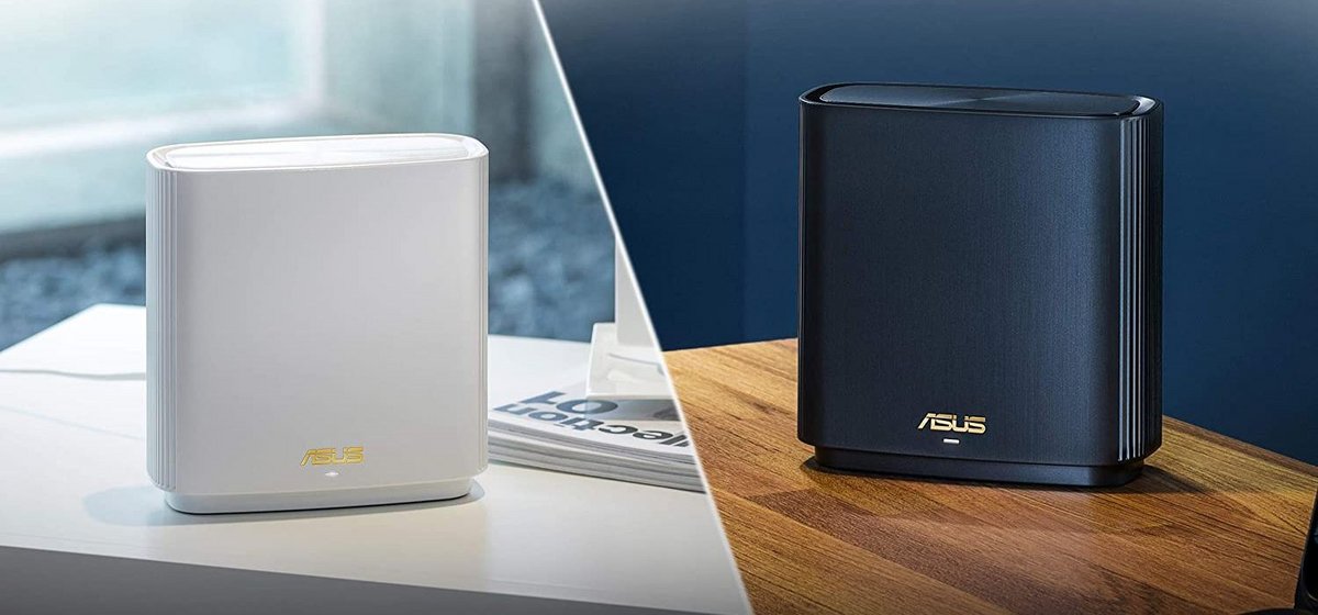 Le ZenWiFi AX XT8 existe en blanc ou en noir © Asus