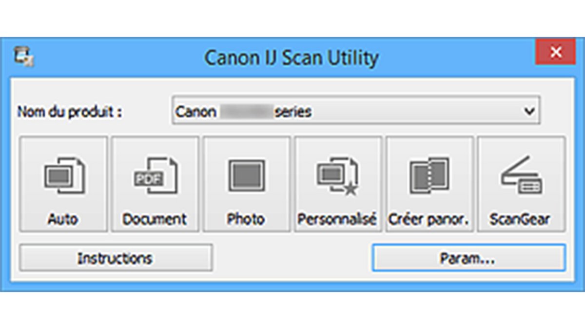 Canon IJ Scan Utility permet de numériser en un clic grâce à trois modes simples qui appliquent automatiquement les bons réglages pour produire un fichier prêt à l’usage © Canon