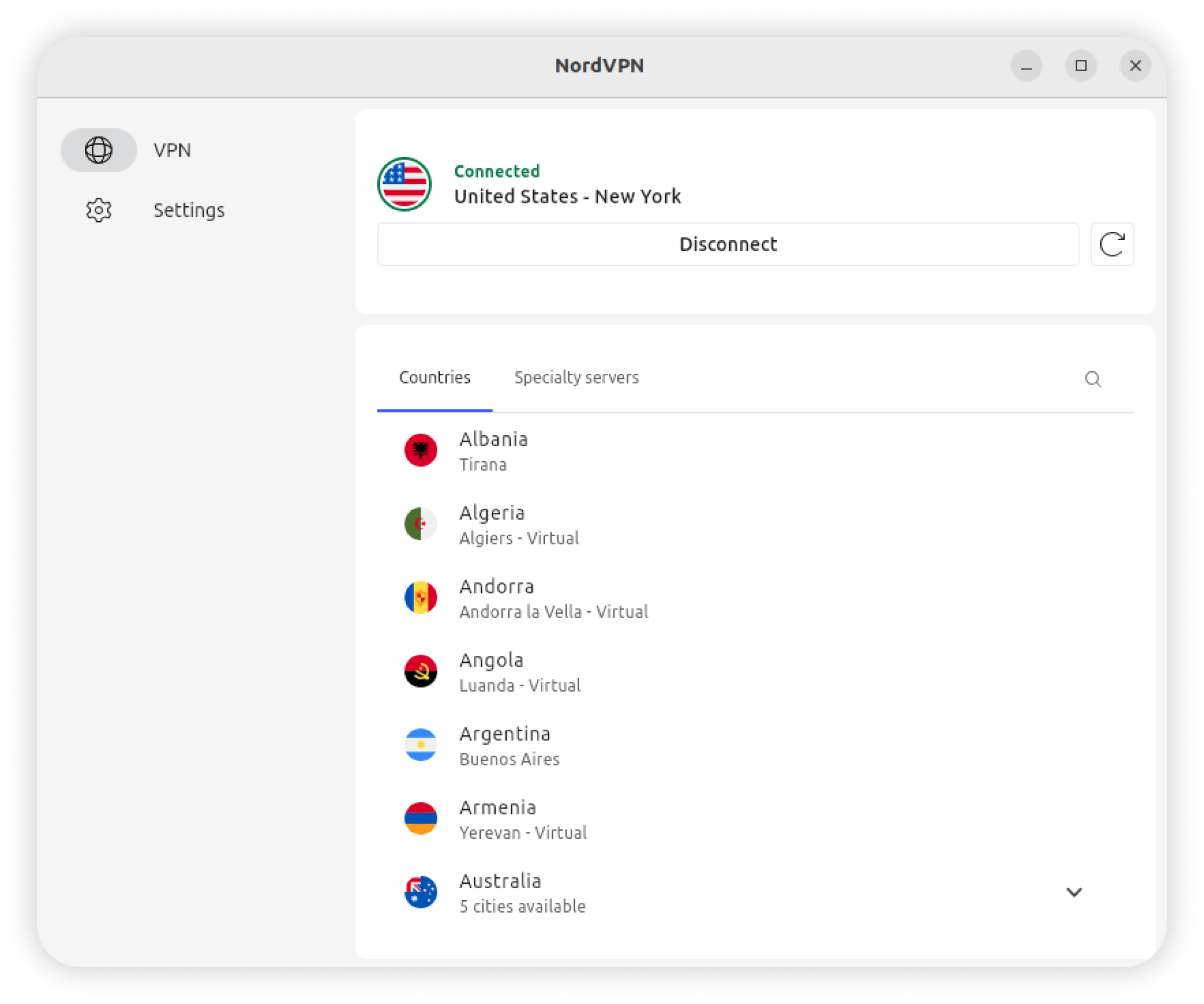 NordVPN sur Linux ©NordVPN