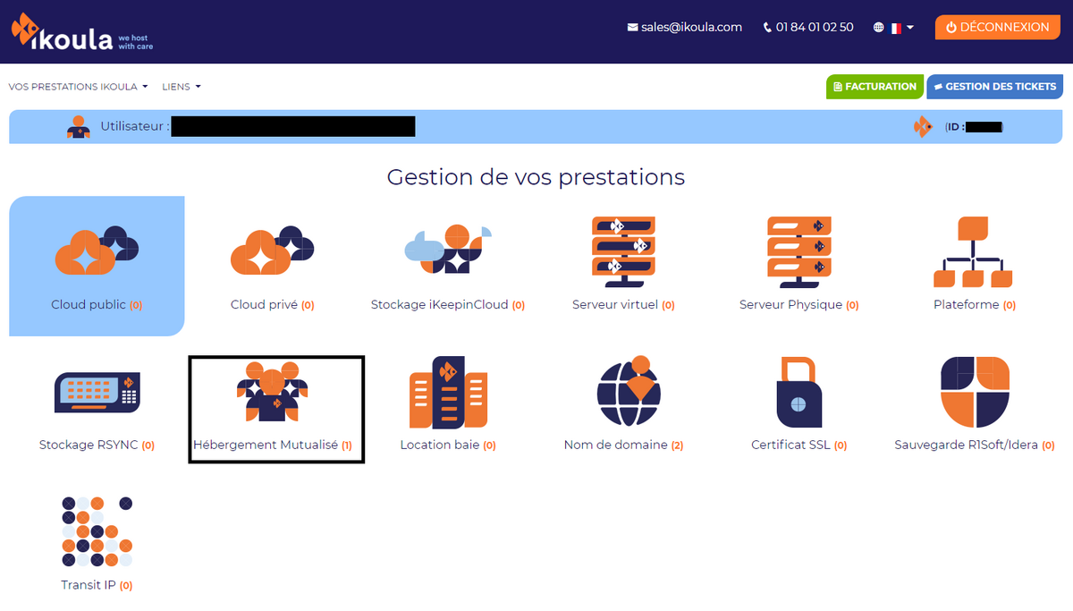 @Ikoula : interface administration avec Plesk