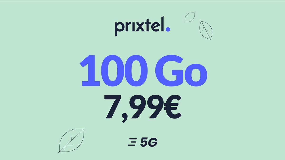 A moins de 8€, ce forfait de 100Go est le bon plan du moment ©Prixtel