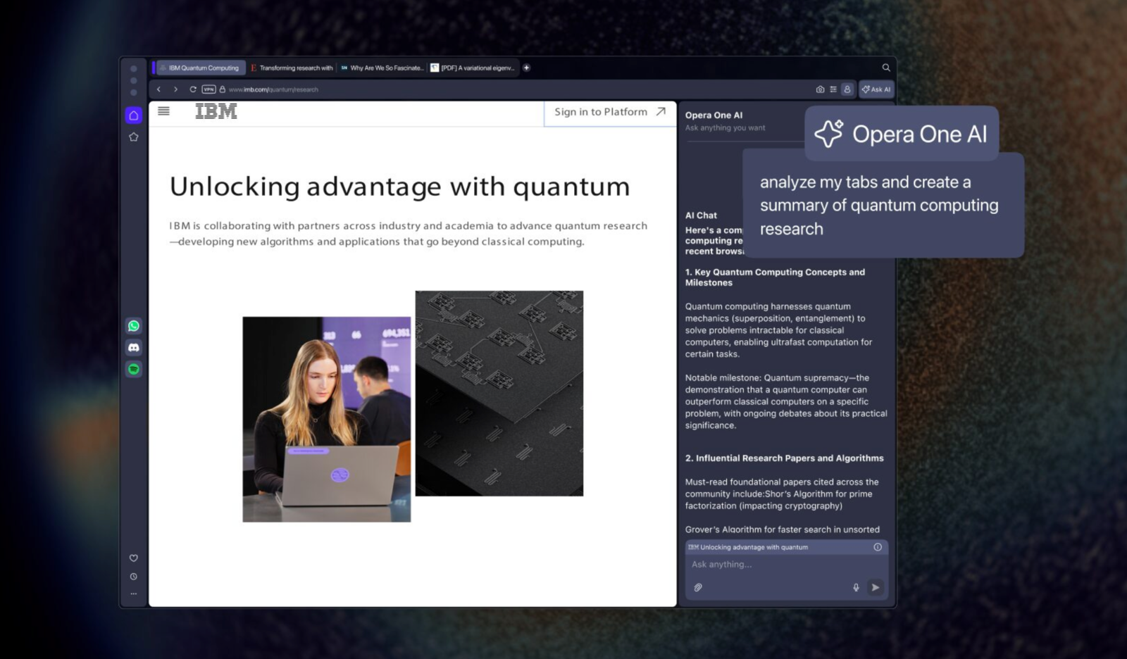 L'IA du navigateur Opera s'offre une refonte, et c'est gratuit