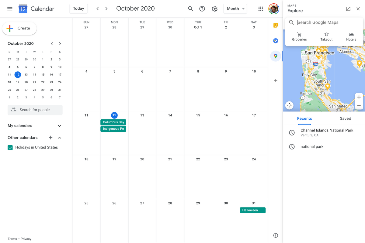 Gmaps in Gcal