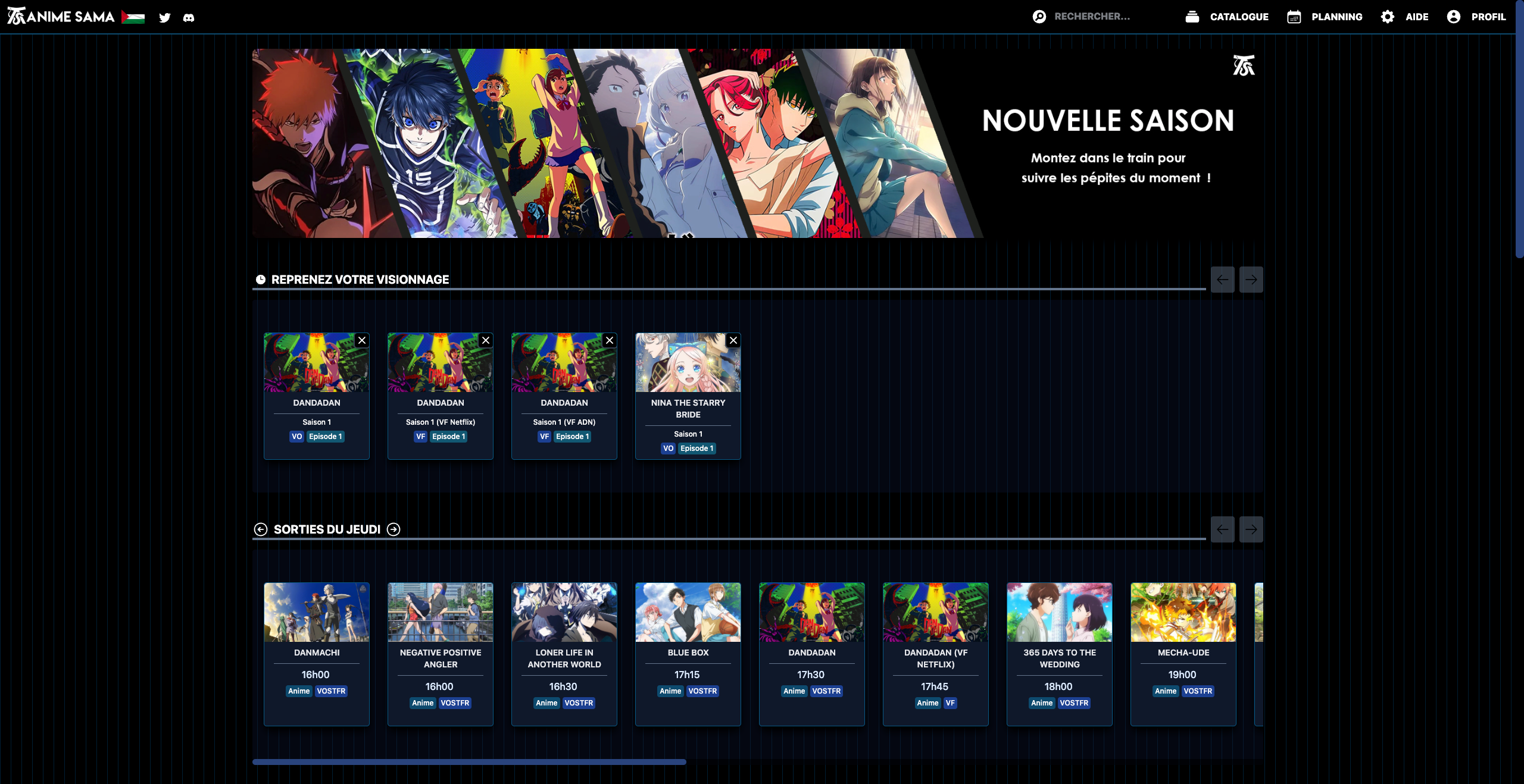 Une plateforme de streaming gratuit pour les fans d'animes. © Anime-Sama