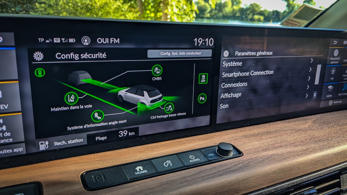 Un beau panel de technologies pour cette Honda e
