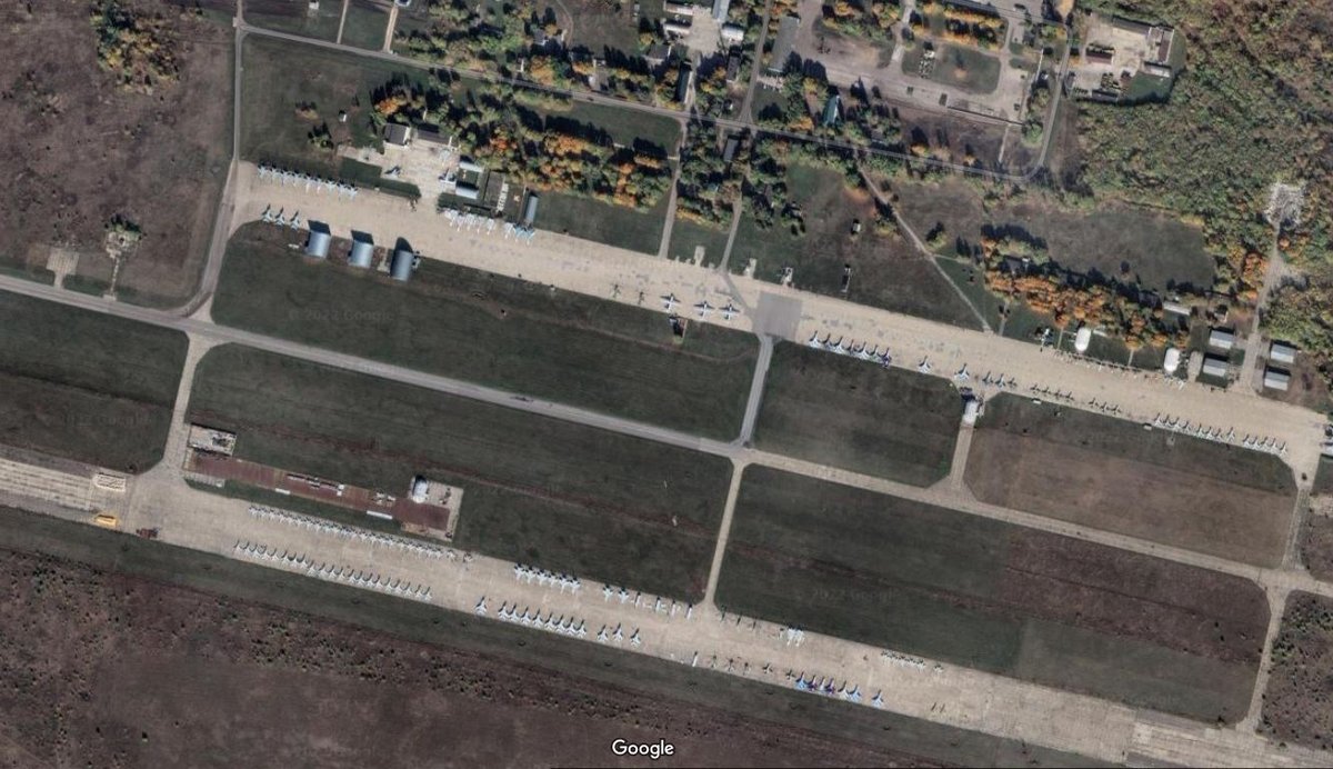 Une image de la base aérienne russe de Lipetsk © Google Maps