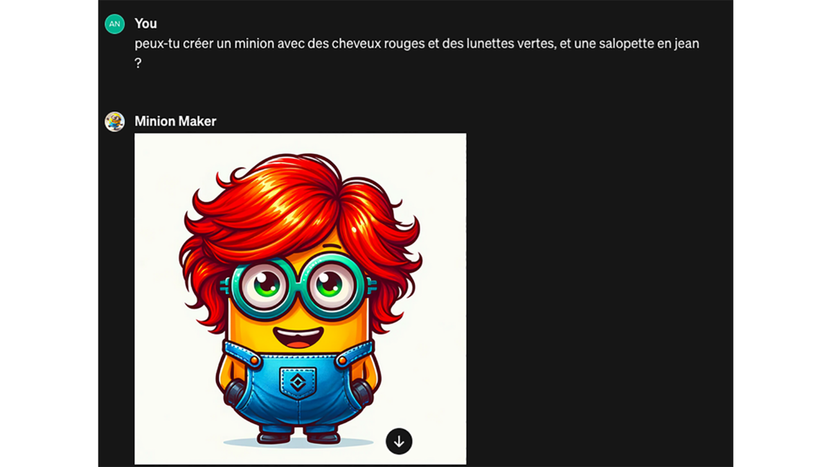 GPT Minion Maker © Pascale Duc pour Clubic