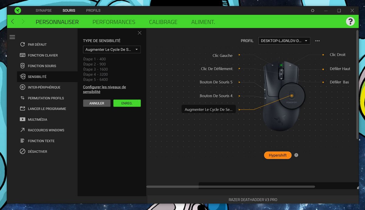 Test Razer DeathAdder V3 Pro - Synapse_2