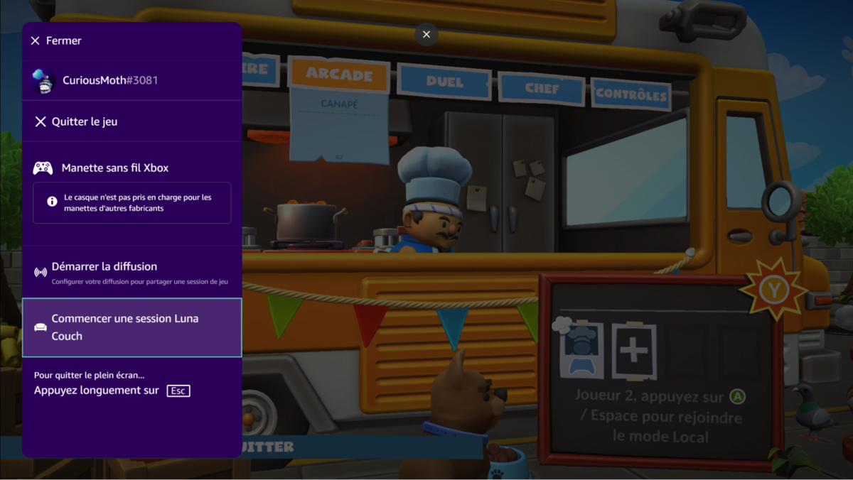 Overcooked! 2 est compatible avec Luna Couch © Alexandre Schmid pour Clubic