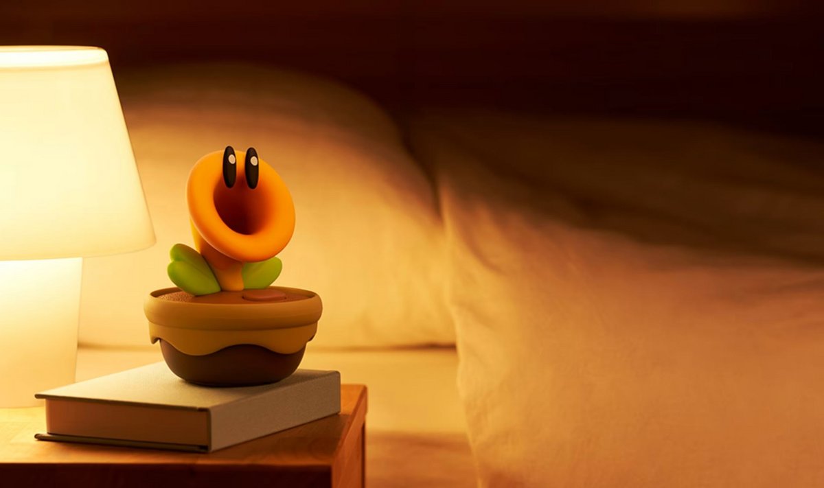 La Fleur Cancan peut trouver sa place sur la table de chevet, ou sur un bureau. ©Nintendo
