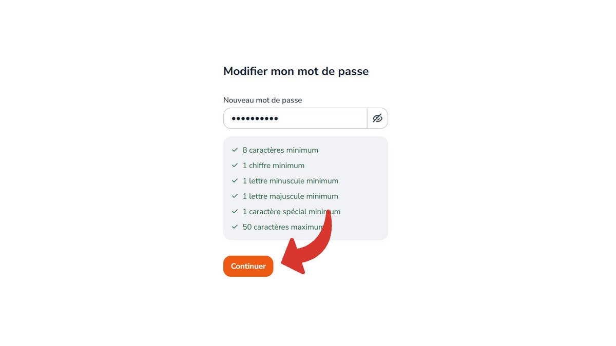Nouveau mot de passe leboncoin