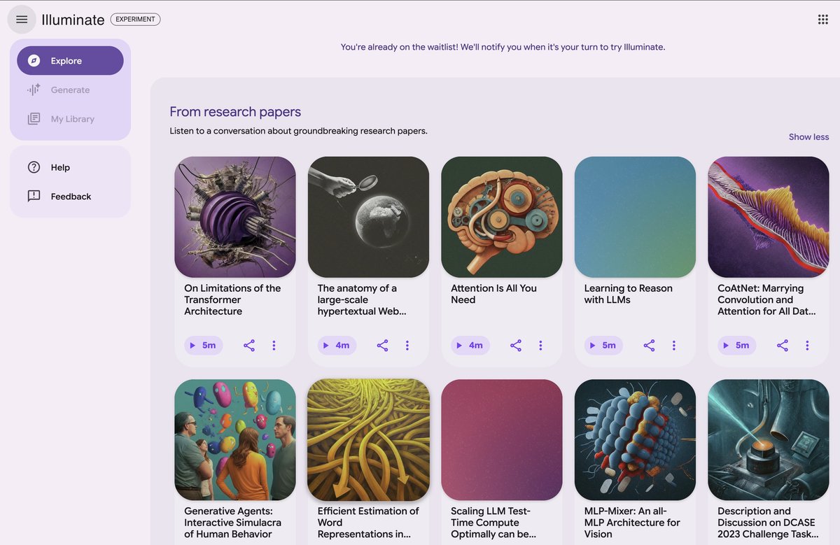 Google Iluminate, un outil qui fournit des synthèses d'articles de recherche. ©Google