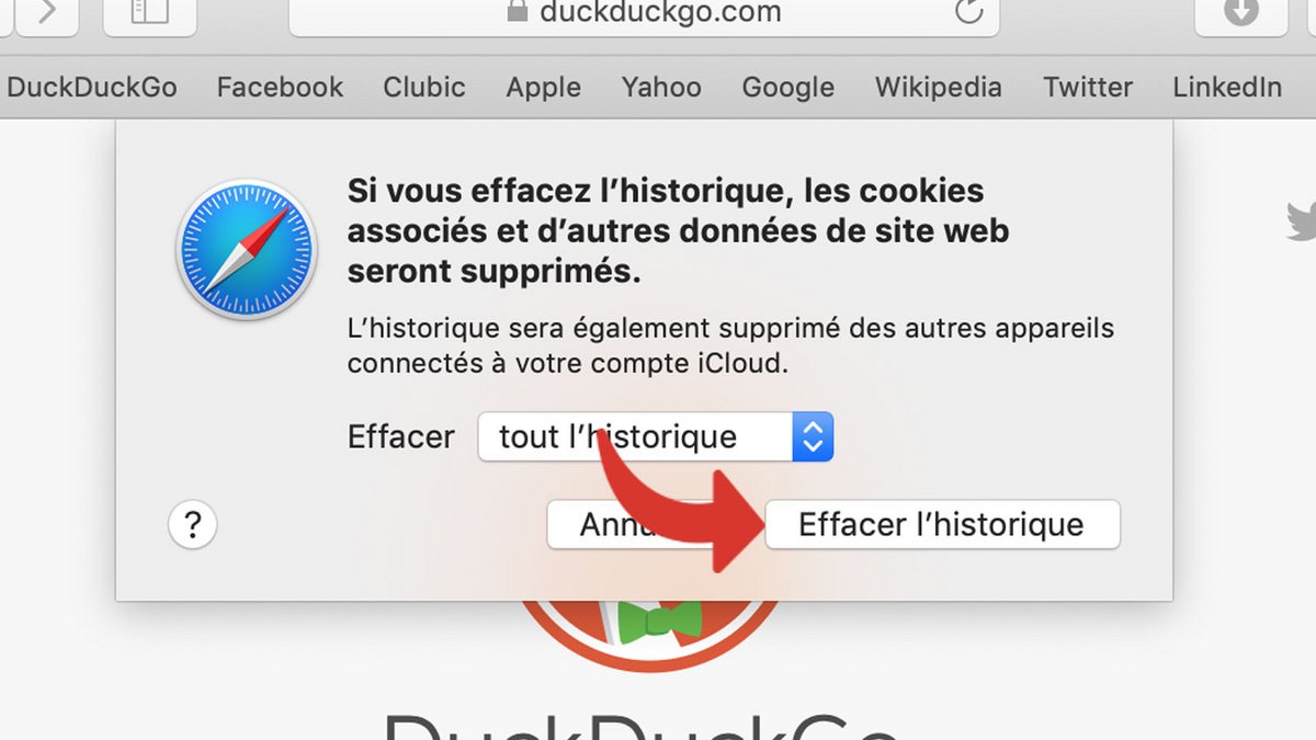 tuto reinitialiser Safari