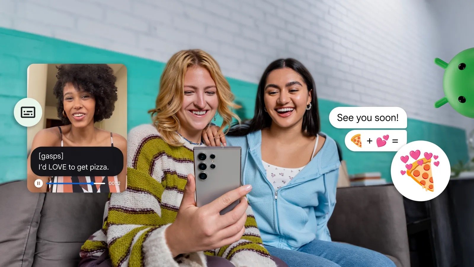 Communiquez plus facilement avec les nouvelles options Android 15 © Google