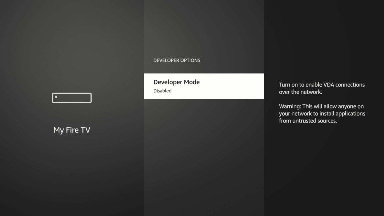 Le sideloading est encore possible via le "Developer Mode", mais souvent sans grand intérêt. © AFTVnews
