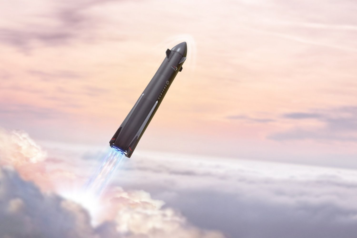 Vue d'artiste de la fusée Neutron. ©Rocket Lab