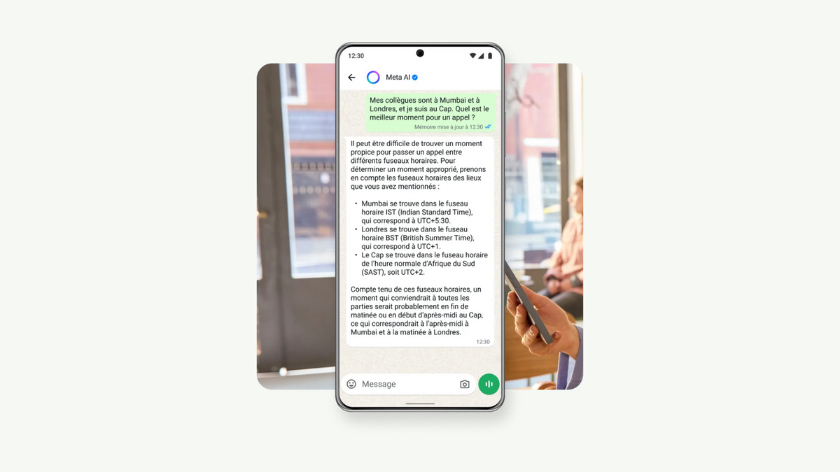 Meta AI, l'assistant peu inspiré de Meta.  © Meta 