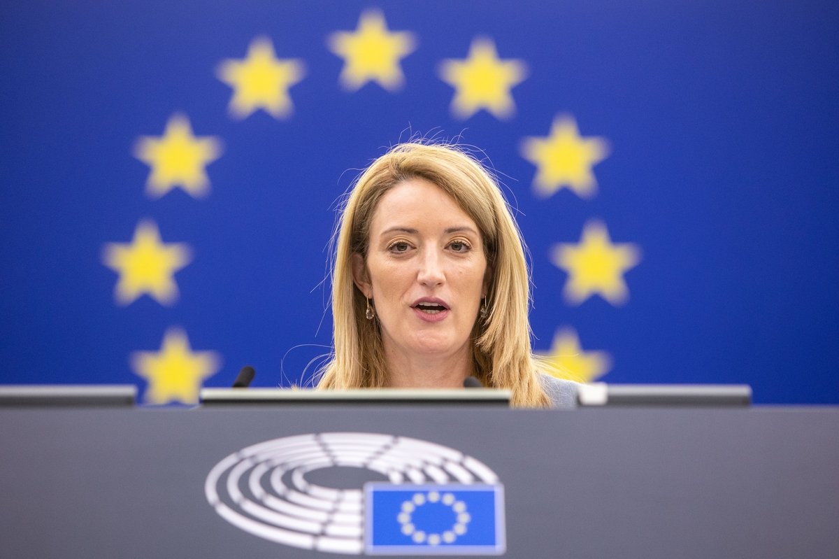 Roberta Metsola, nouvelle présidente du Parlement européen (© European Union 2022 - Source : EP)