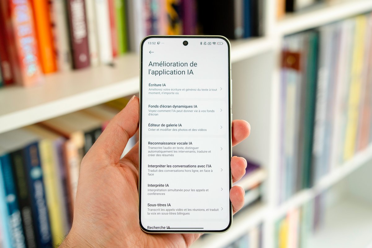 Les différentes fonctions d'IA intégrées au Xiaomi 15. ©Pierre Crochart pour Clubic.com