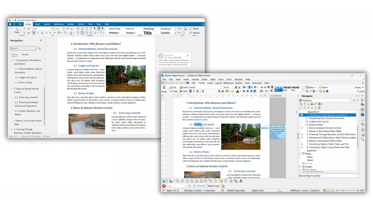 Collabora Office est une suite bureautique open source compatible Microsoft, utilisable en ligne ou en local, offrant une alternative pro et multi-plateforme à Office - © Collabora Office