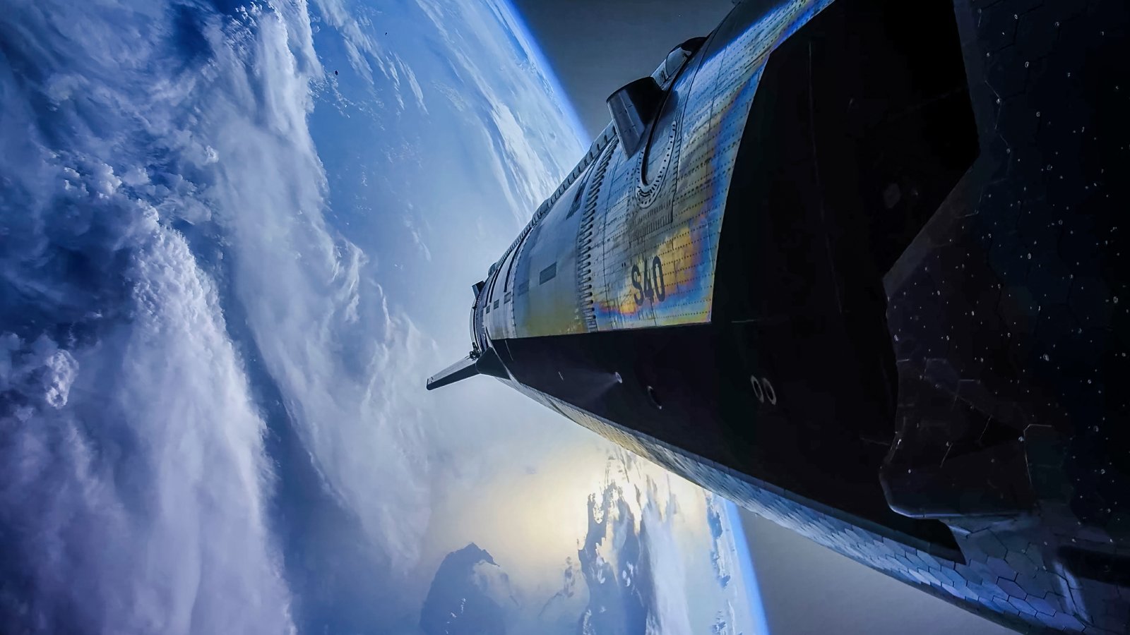 Starship en orbite lors de son 13e vol. ©SpaceX
