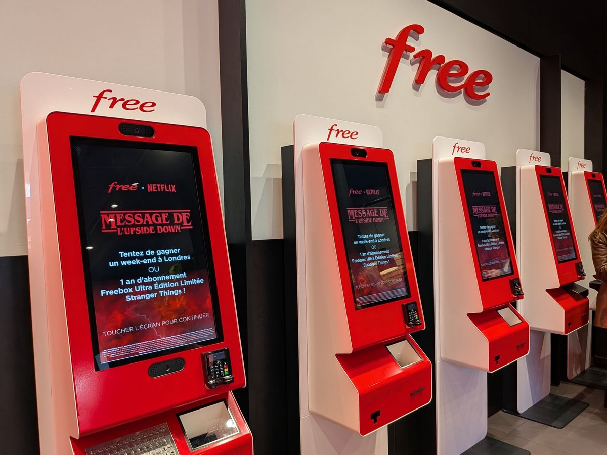 Free met les petits plats dans les grands en boutique. © Nicolas Guyot / Clubic