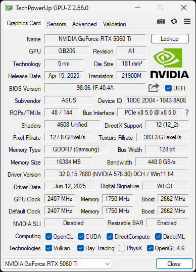 Terminons avec le passage obligé sur GPU-Z. ©Nerces pour Clubic