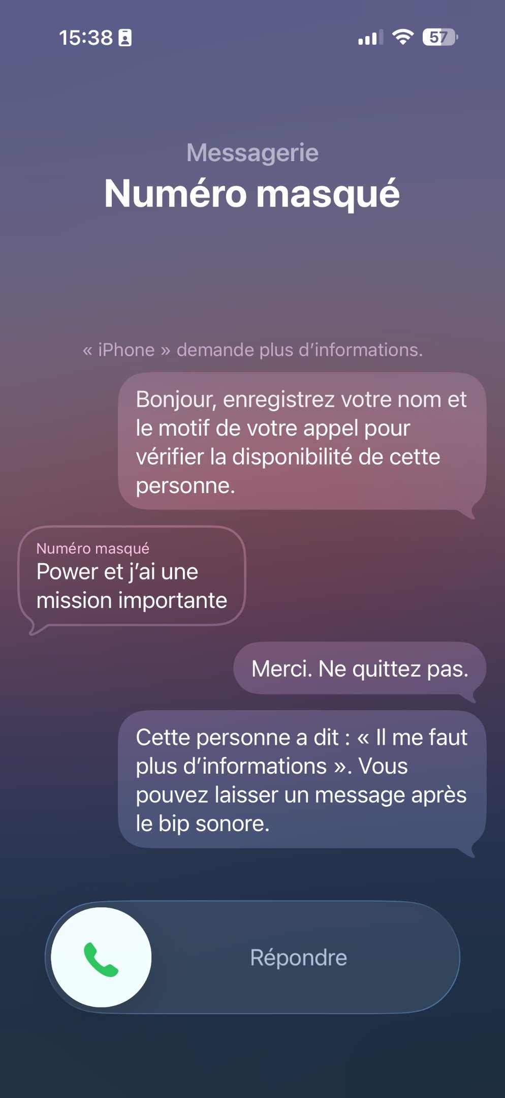 iPhone filtrage d'appels iOS 26