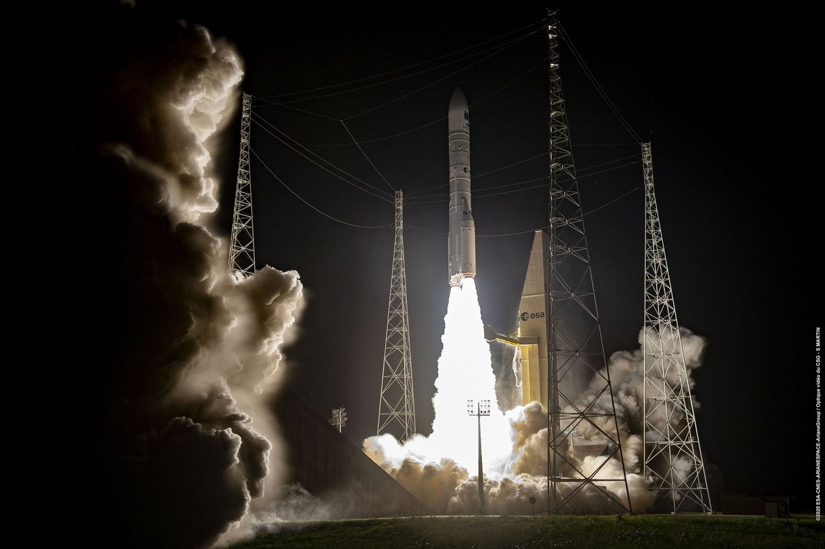 En décembre dernier, Arianespace avait lancé avec succès deux satellites Galigeo, avec Ariane 6. © Arianespace