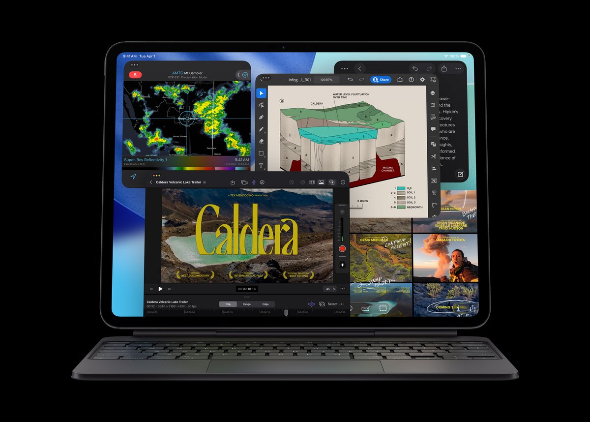 Des airs de Mac pour l'iPad Pro avec iPadOS 26 ©Apple