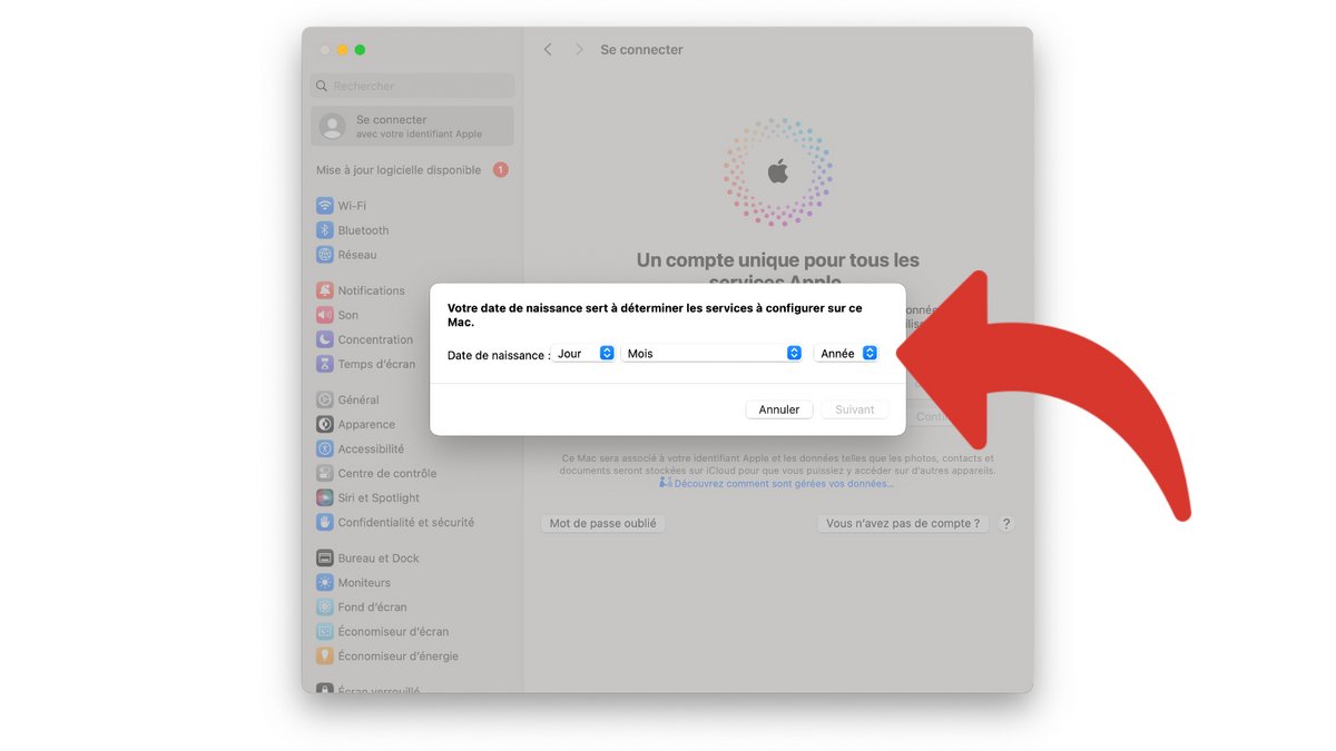 iCloud Date de naissance © Clubic.com