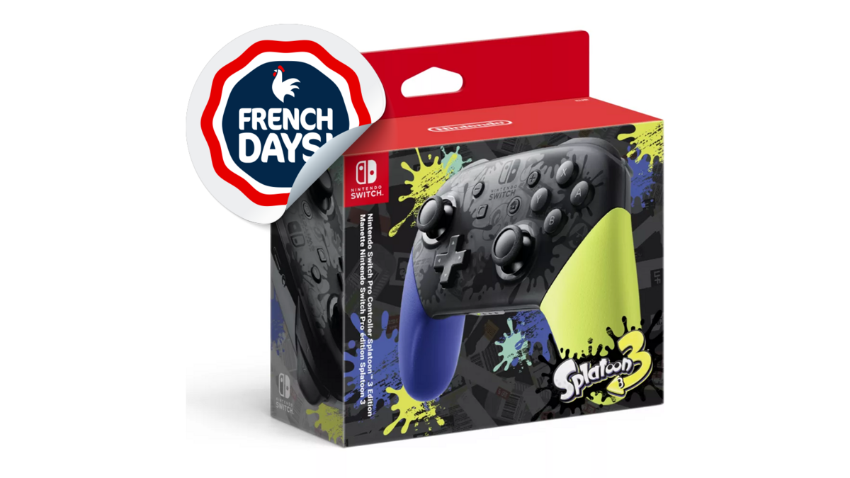 la manette Switch Pro édition Splatoon 3