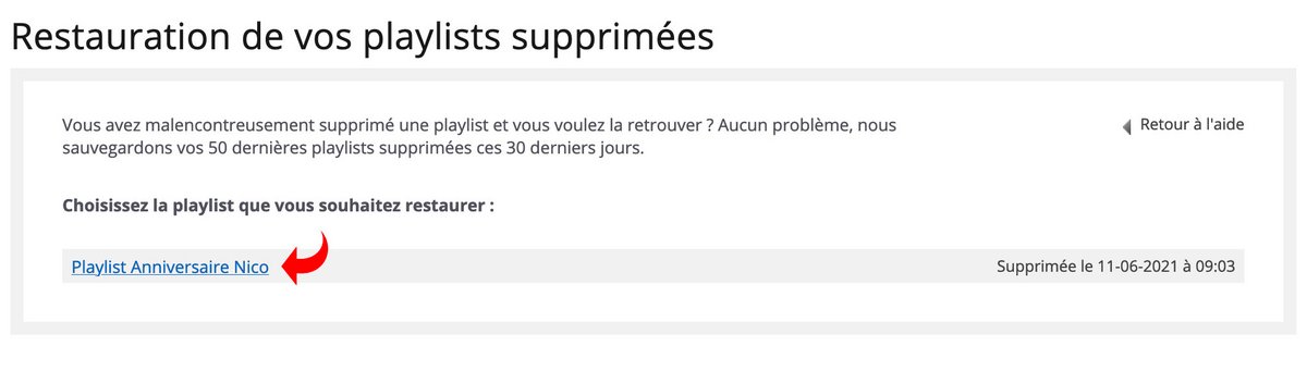 restauration playlist Deezer