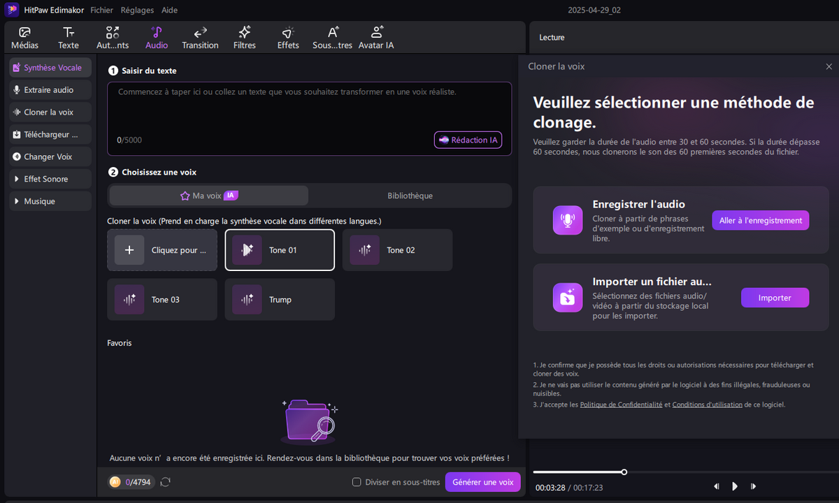 Cloner votre voix pour en créer un modèle réaliste ©Edimakor